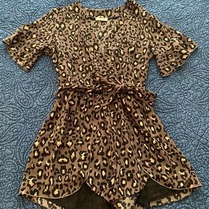 Animal Print Romper